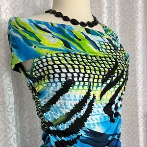 Mishca multi color off shoulder top T2